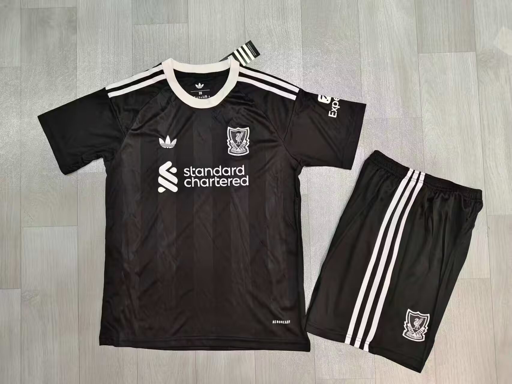 Kids-Liverpool 25/26 GK Black Soccer Jersey